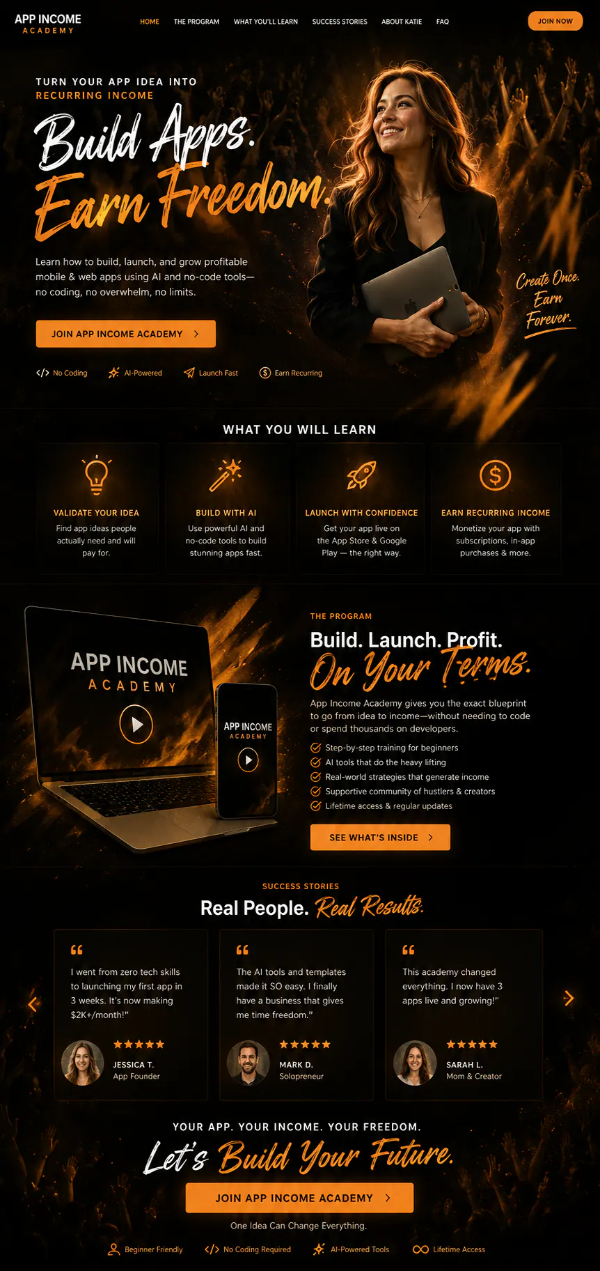 App Income Academy, Funnels