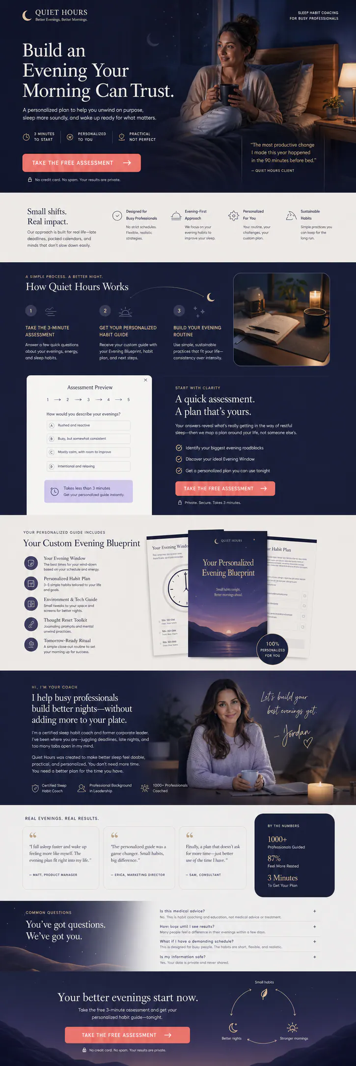 Sleep Routine Assessment Funnel, Funnels